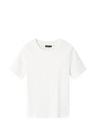 Nlfnove Ss Short S Top Tops T-Kortærmet Skjorte White LMTD