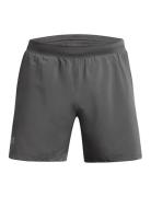 Ua Launch 5'' Shorts Sport Shorts Sport Shorts Grey Under Armour