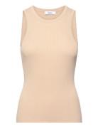 Pinar Top Tops T-shirts & Tops Sleeveless Cream Stylein