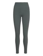 Studio Highwaist Rib Tights Sport Running-training Tights Green Björn ...