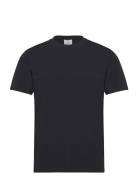 Stretch Cotton T-Shirt Tops T-Kortærmet Skjorte Black Mango