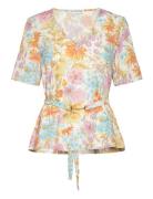Elodie Top Tops Blouses Short-sleeved Pink Ida Sjöstedt