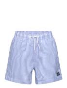 Striped Swimming Trunks Badeshorts Blue Mango