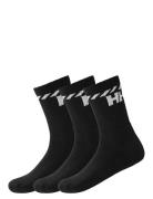 Cotton Sport Sock 3P Sport Socks Regular Socks Black Helly Hansen