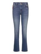 Pzkarolina Hw Jeans Straight Leg Bottoms Jeans Flares Blue Pulz Jeans