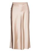Hana Satin Silk Skirt Designers Knee-length & Midi Beige Ahlvar Galler...