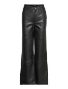 Flynn Bottoms Trousers Leather Leggings-Bukser Black Deadwood