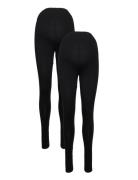 Mlemma Long Legging 2-P A. E. Noos Bottoms Leggings Black Mamalicious