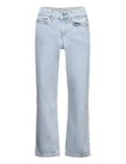 Nadia Midrise Straight Acid Blue Bottoms Jeans Regular Jeans Blue Grun...