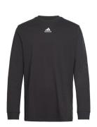 M Bl Puff Ls T Sport T-Langærmet Skjorte Black Adidas Sportswear