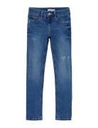 Nkfsalli Slim Jeans 1114-Mt Noos Bottoms Jeans Skinny Jeans Blue Name ...