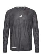 Ult Aop Lngslv Sport T-Langærmet Skjorte Black Adidas Performance