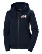 W Hh Logo Full Zip Hoodie 2.0 Sport Sweatshirts & Hoodies Hoodies Navy...