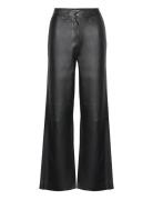 Leather Pants Bottoms Trousers Leather Leggings-Bukser Black Marc O'Po...