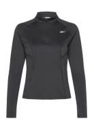 Running 1/4 Zip Sport Sweatshirts & Hoodies Sweatshirts Black Reebok P...