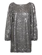 Sequins Mini Dress Designers Short Dress Silver By Ti Mo