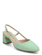 Laireks Shoes Heels Pumps Sling Backs Green UNISA