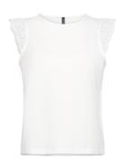 Vmemily Sl Gathering Top Jrs Noos Tops Blouses Sleeveless White Vero M...