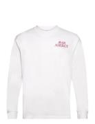 Nb Bar Nikben Ls Tee White Designers Sweatshirts & Hoodies Sweatshirts...