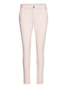 Pd-Gigi Pant Jacquard Bottoms Trousers Slim Fit Trousers Cream Pieszak