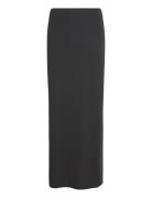 Low Waist Maxi Skirt Lang Nederdel Black Gina Tricot