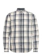 Checked Shir Tops Shirts Casual Black Tom Tailor