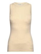 T-Shirts Sleeveless Tops T-shirts & Tops Sleeveless Beige Marc O'Polo