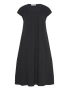 Cc Heart Aliza Dress With Gathering Knælang Kjole Black Coster Copenha...