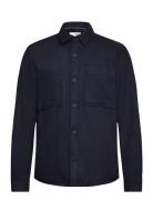 Sdtam Tops Overshirts Navy Solid