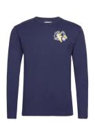 Mel Wizard Badge Long Sleeve Tops T-Langærmet Skjorte Navy Double A By...