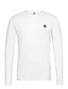 Mel Longsleeve Gots Tops T-Langærmet Skjorte White Double A By Wood Wo...