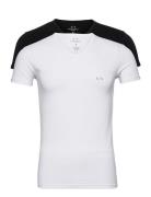 Man's 2Pack T-Shirt Tops T-Kortærmet Skjorte White Armani Exchange