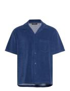 Ted Terry Resort Shirt Tops Shirts Short-sleeved Blue J. Lindeberg