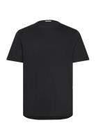 Mercerized Cotton Tee S/S Tops T-Kortærmet Skjorte Black Lindbergh Bla...