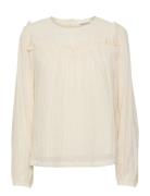 Katharinakb Blouse Tops Blouses Long-sleeved Cream Karen By Simonsen