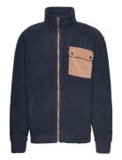 Dpcord Detail Teddy Jacket Tops Sweatshirts & Hoodies Fleeces & Midlay...