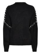 Olli Knit Tops Knitwear Jumpers Black Noella