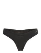 Flex Thong G-streng Undertøj Black Organic Basics