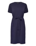 Dress-Jersey Knælang Kjole Navy Brandtex