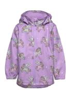 Jacket Softshell Aop Outerwear Softshells Softshell Jackets Purple Lin...