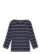 T-Shirt Long-Sleeve Tops T-shirts Long-sleeved T-Skjorte Navy Sofie Sc...