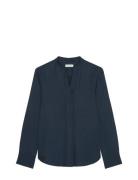 Shirts/Blouses Long Sleeve Tops Blouses Long-sleeved Navy Marc O'Polo