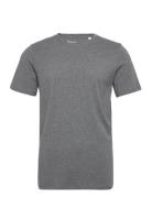 Basic T-Shirt - Gots/Vegan Tops T-Kortærmet Skjorte Grey Knowledge Cot...