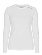Jacquard Long Sleeve Sport T-shirts & Tops Long-sleeved White Röhnisch
