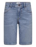 Slim-Fit Denim Bermuda Shorts Bottoms Shorts Blue Mango