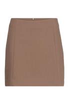 Slcorinne Short Skirt Kort Nederdel Brown Soaked In Luxury