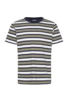 Cfthor Terry Striped Tee Tops T-Kortærmet Skjorte Khaki Green Casual F...