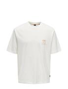 Onsmilo Rlx Coast Ss Tee Tops T-Kortærmet Skjorte White ONLY & SONS