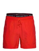 Dw Sf Medium Drawstring Hyggebukser Red Tommy Hilfiger