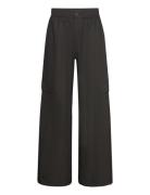 Lana-G Bottoms Trousers Wide Leg Black Global Funk